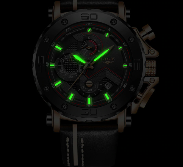Reloj lige negro "diseño único"